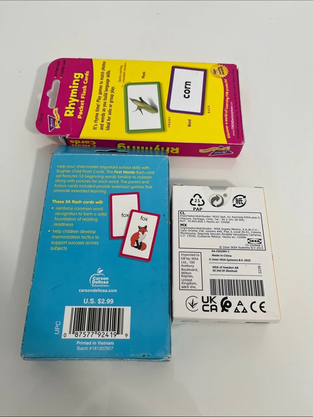 First Words Flash Cards - Blue Box